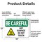 Signmission Hot Surface Sign, 12 in H x 18 in W, Plastic, Hot Surface Do Not Touch OS-2PACK-BC-P-1218-L-10030 - alternate 3